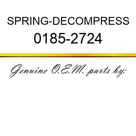 SPRING-DECOMPRESS 0185-2724
