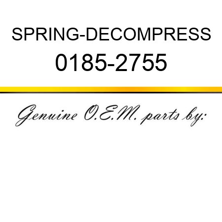 SPRING-DECOMPRESS 0185-2755