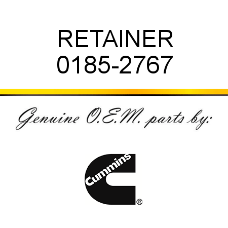 RETAINER 0185-2767