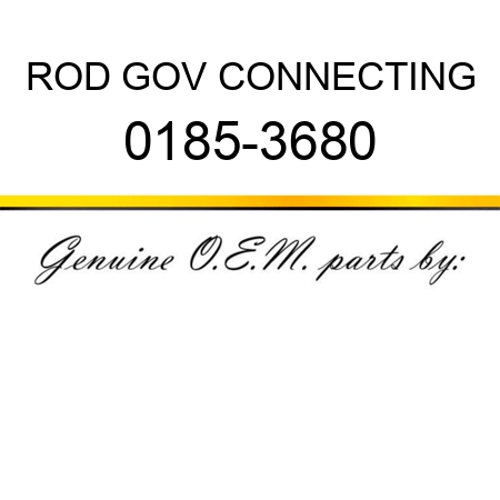 ROD GOV CONNECTING 0185-3680