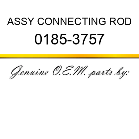 ASSY CONNECTING ROD 0185-3757