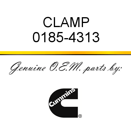 CLAMP 0185-4313