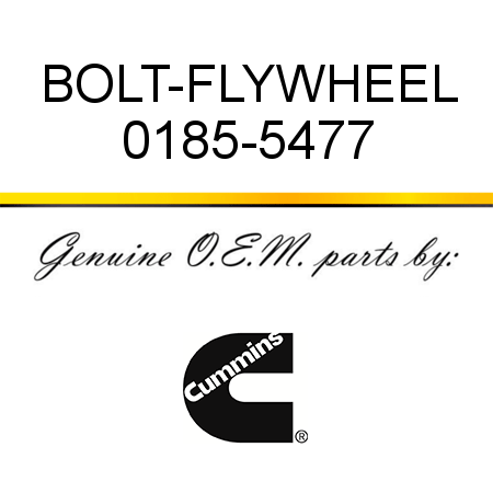BOLT-FLYWHEEL 0185-5477