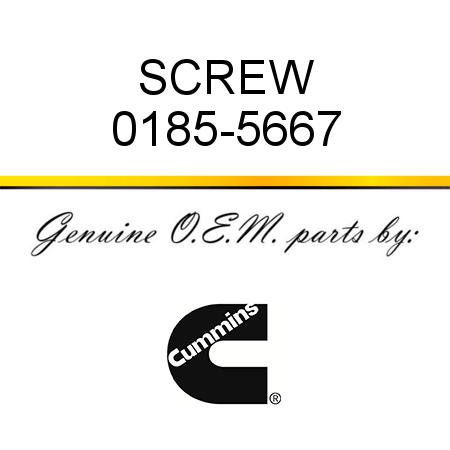 SCREW 0185-5667