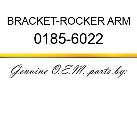 BRACKET-ROCKER ARM 0185-6022