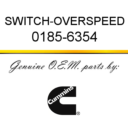 SWITCH-OVERSPEED 0185-6354