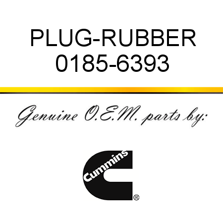PLUG-RUBBER 0185-6393