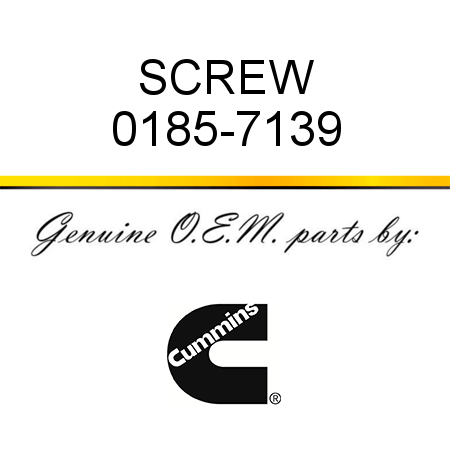 SCREW 0185-7139