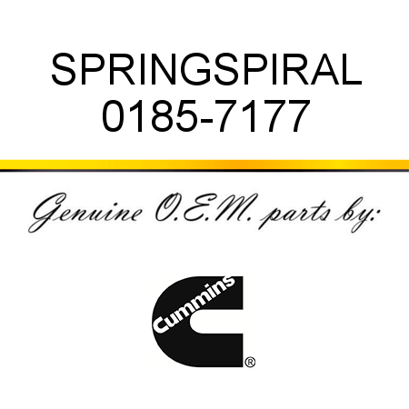 SPRING,SPIRAL 0185-7177