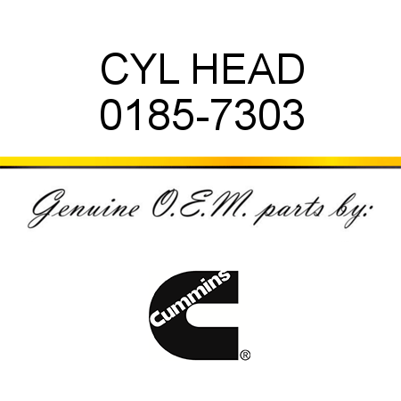 CYL HEAD 0185-7303