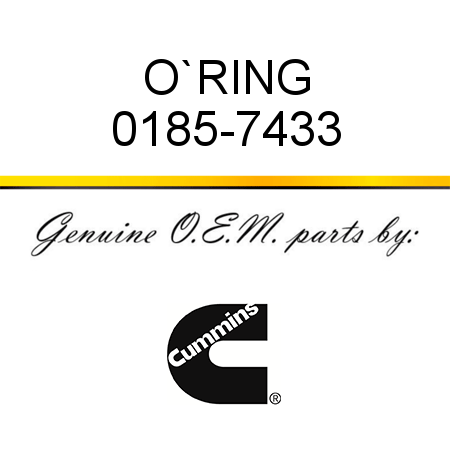 O`RING 0185-7433