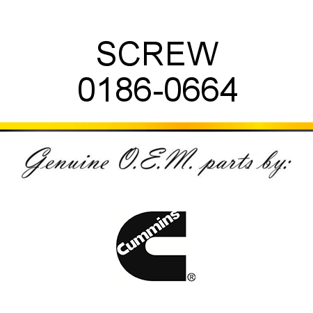 SCREW 0186-0664