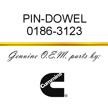 PIN-DOWEL 0186-3123