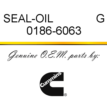 SEAL-OIL              G 0186-6063