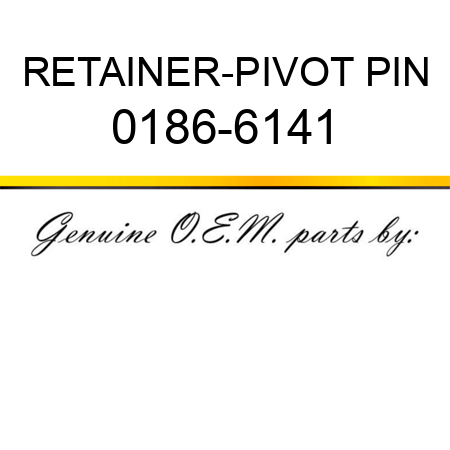 RETAINER-PIVOT PIN 0186-6141
