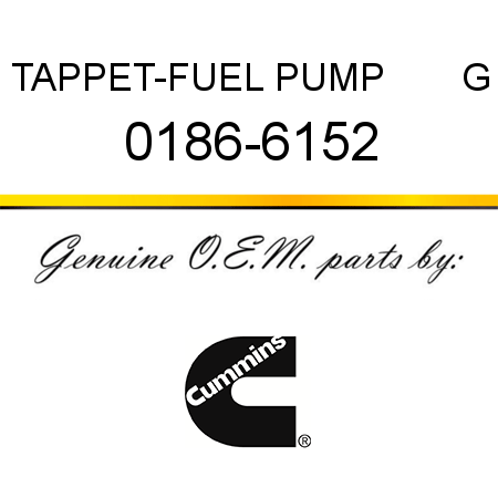 TAPPET-FUEL PUMP       G 0186-6152