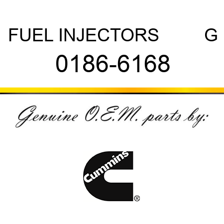 FUEL INJECTORS         G 0186-6168