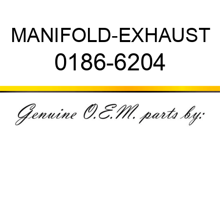 MANIFOLD-EXHAUST 0186-6204