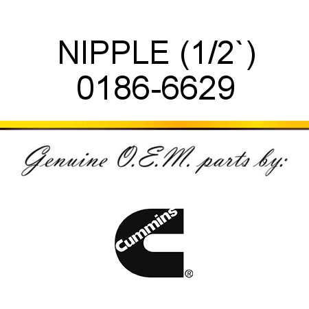 NIPPLE (1/2`) 0186-6629
