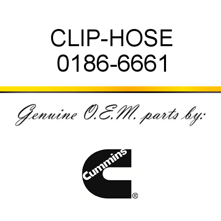 CLIP-HOSE 0186-6661