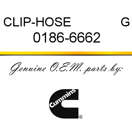 CLIP-HOSE              G 0186-6662