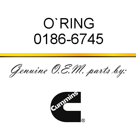 O`RING 0186-6745