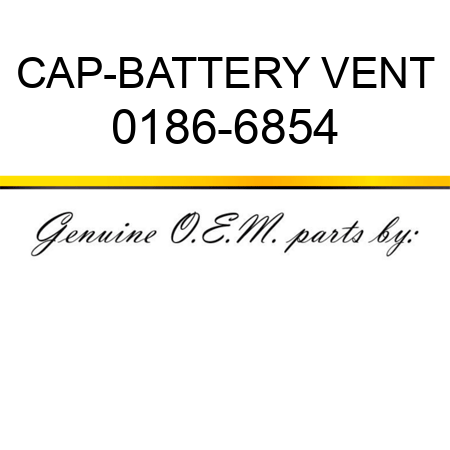 CAP-BATTERY VENT 0186-6854