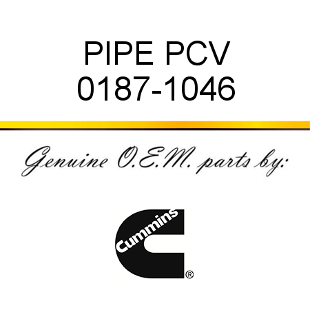 PIPE, PCV 0187-1046