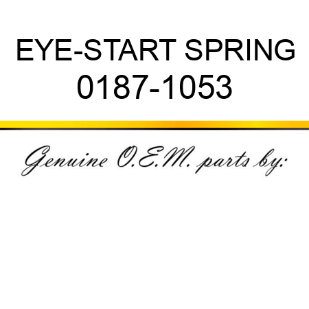 EYE-START SPRING 0187-1053