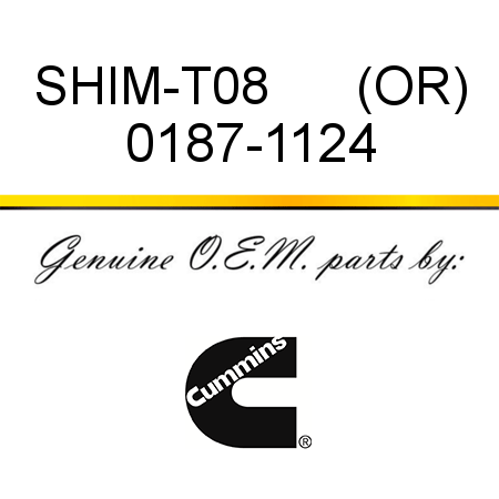 SHIM-T08      (OR) 0187-1124