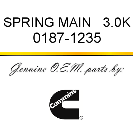 SPRING, MAIN   3.0K 0187-1235