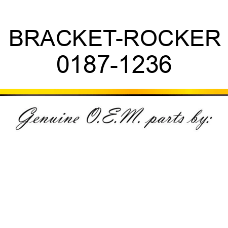 BRACKET-ROCKER 0187-1236