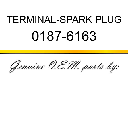 TERMINAL-SPARK PLUG 0187-6163