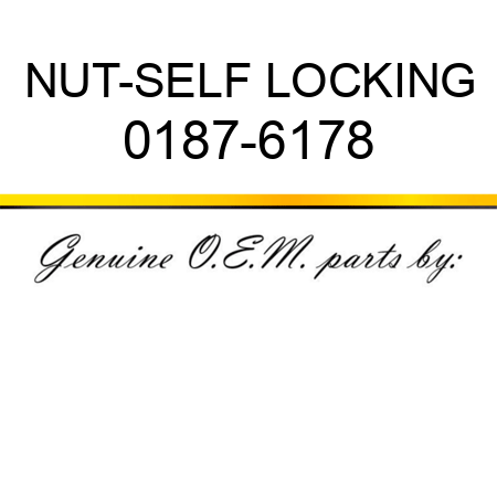 NUT-SELF LOCKING 0187-6178