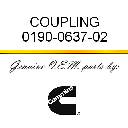 COUPLING 0190-0637-02