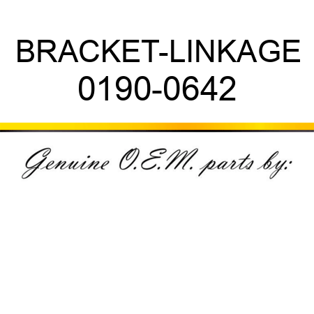 BRACKET-LINKAGE 0190-0642