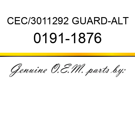 CEC/3011292 GUARD-ALT 0191-1876