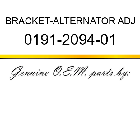 BRACKET-ALTERNATOR ADJ 0191-2094-01