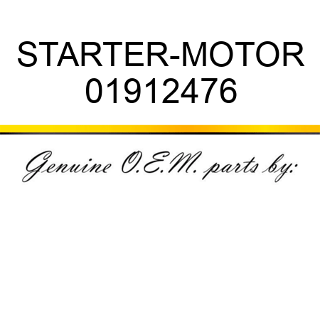 STARTER-MOTOR 01912476
