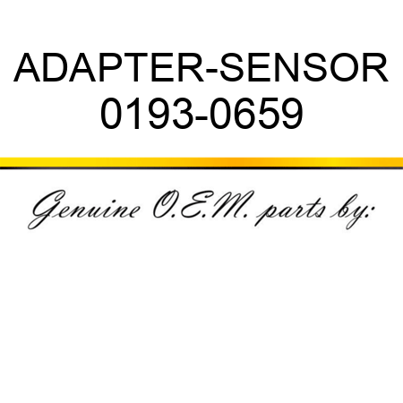 ADAPTER-SENSOR 0193-0659