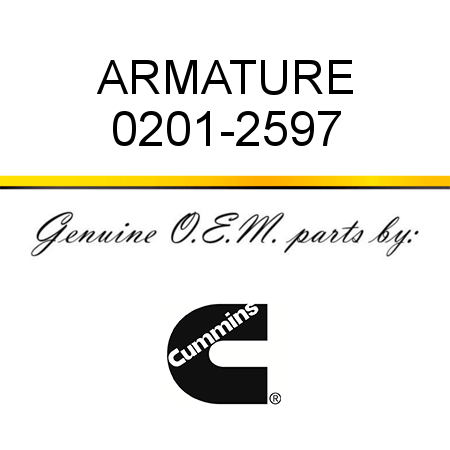 ARMATURE 0201-2597