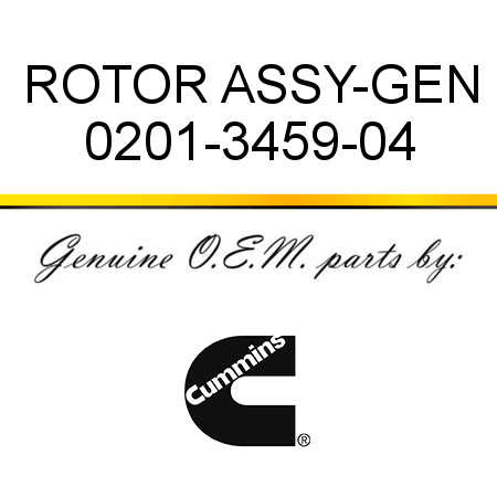 ROTOR ASSY-GEN 0201-3459-04