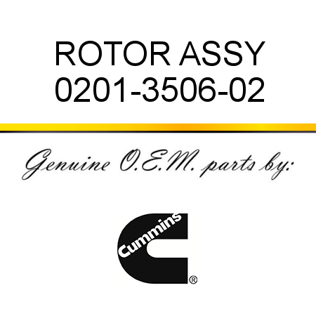 ROTOR ASSY 0201-3506-02