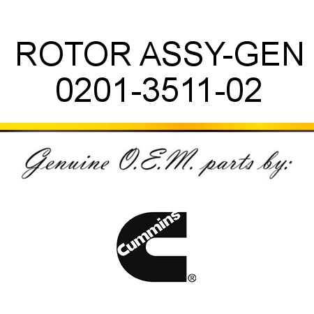 ROTOR ASSY-GEN 0201-3511-02