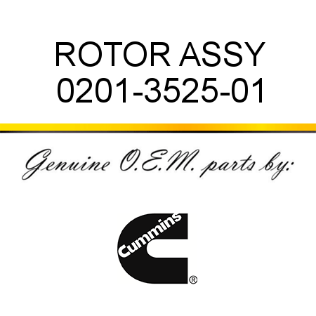 ROTOR ASSY 0201-3525-01