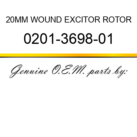 20MM WOUND EXCITOR ROTOR 0201-3698-01