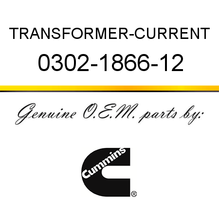 TRANSFORMER-CURRENT 0302-1866-12