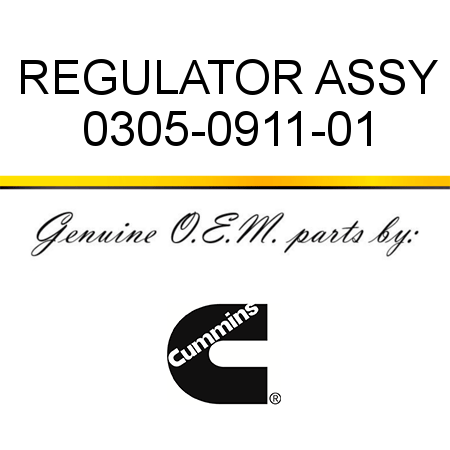 REGULATOR ASSY 0305-0911-01