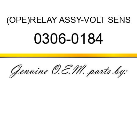 (OPE)RELAY ASSY-VOLT SENS 0306-0184