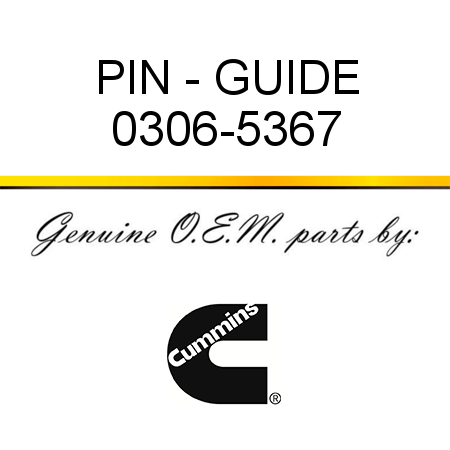PIN - GUIDE 0306-5367
